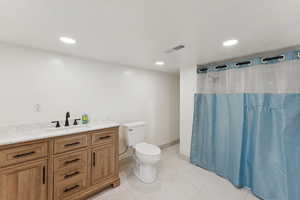 Basement bathroom