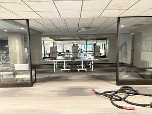 View of workout area