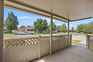 View of patio / terrace with a residential view