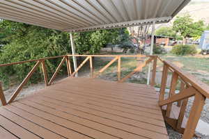 View of deck
