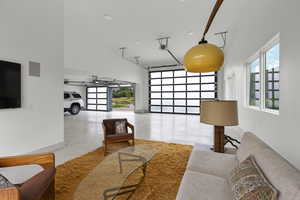 Community lobby with recessed lighting