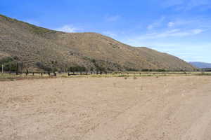 Mountain view with rural landscape