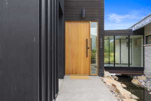 View of exterior entry