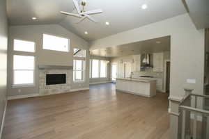 You will love the layout of this home grand staircase at the entry, with hidden kitchen dining space. 12 foot ceilings in the great room with add High Vaults. Grand fireplace and kitchen dining great for those wanting to enjoy entertaining and family time