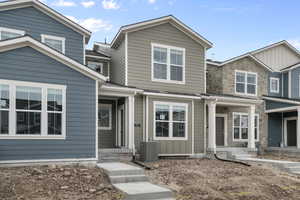 View of front of home with stone siding