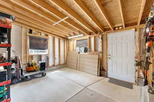 Workshop/Storage entry from backyard and into the basement