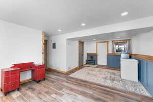 Downstairs living area