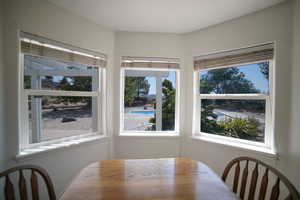 View of dining space