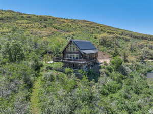 Exterior with beautiful views. Included solar system.