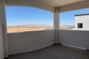 Balcony off of Loft with a beautiful mountain view