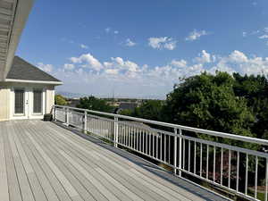 View of terrace enjoyed by upstairs bedrooms