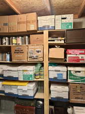 View of storage area