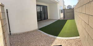 View of yard featuring a patio area