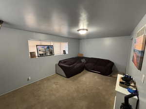 View of carpeted living area