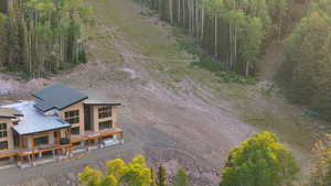 View from above of property