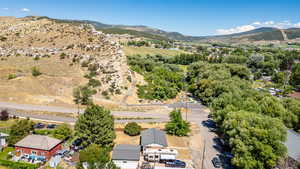 Drone / aerial view of mountains