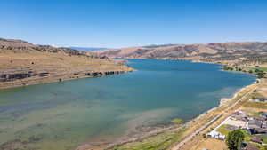 Water view featuring a mountainous background