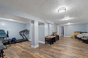 Basement living / exercise room / potential bedroom