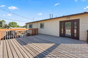 Deck off of Master bedroom