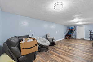 Basement living room / potential kitchen