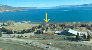 View of Bear Lake and the Condo's location at the Water's Edge at Ideal Beach Resort