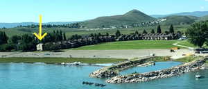 View of Condominium adjacent to the Beach at Ideal Beach Resort on Bear Lake
