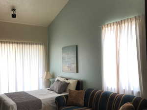 Third Level - Carpeted bedroom with vaulted ceiling