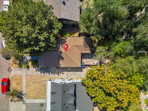 View from above of property