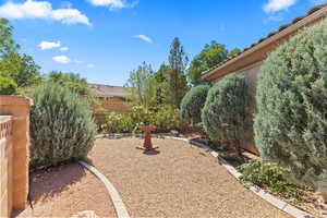 View of fenced yard