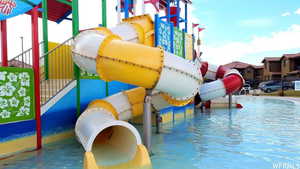 View of community jungle gym