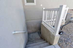 View of stairs