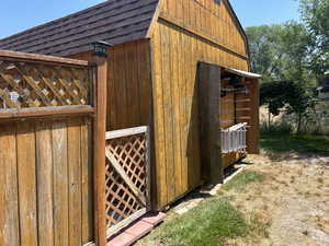 View of outdoor structure