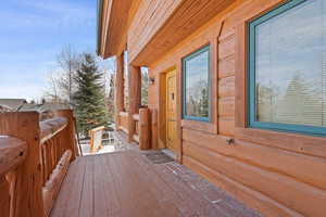View of deck