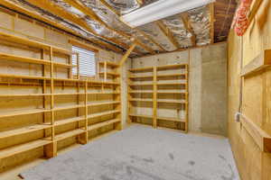View of storage room