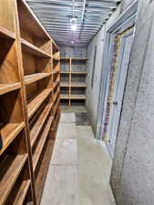 View of storage area