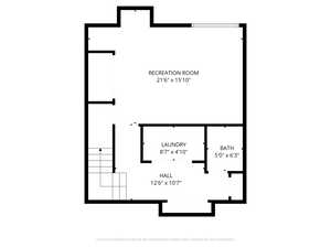 Basement 4th bedroom or family room!