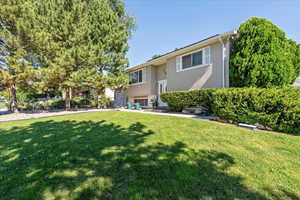 View of split foyer home