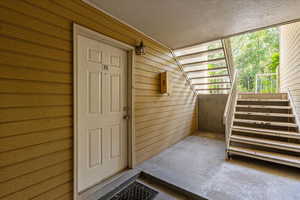 View of exterior entry