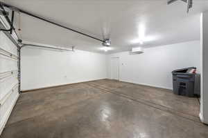 Garage with baseboards