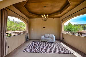 View of cabana interior