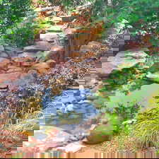 one of the water features