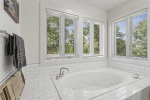 Check out the view while enjoying a relaxing soak.