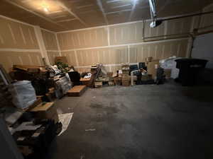 2 Car garage with a garage door opener