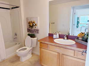 Bathroom in the hallway