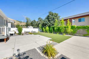 Garden boxes throughout.