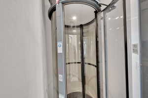 Elevator for basement access.