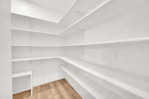 Large pantry for all your extra kitchen appliances or long-term food storage.