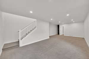 Basement family room.