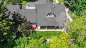 View from above of property