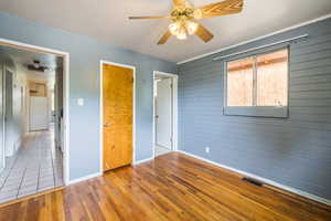 Bedroom 1 with half-bath